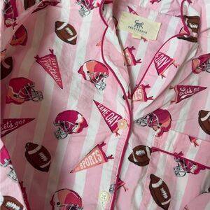 Printfresh Pink Football Patterned pajamas